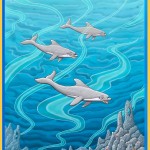 Framed Art.Dolphins.600X800